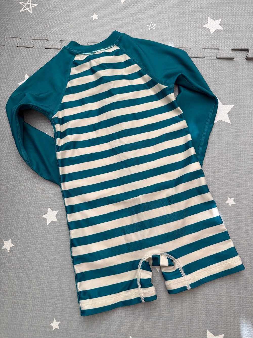 Tea Collection - Striped Rash Guard Swimsuit, 2T - Picture 3 of 7